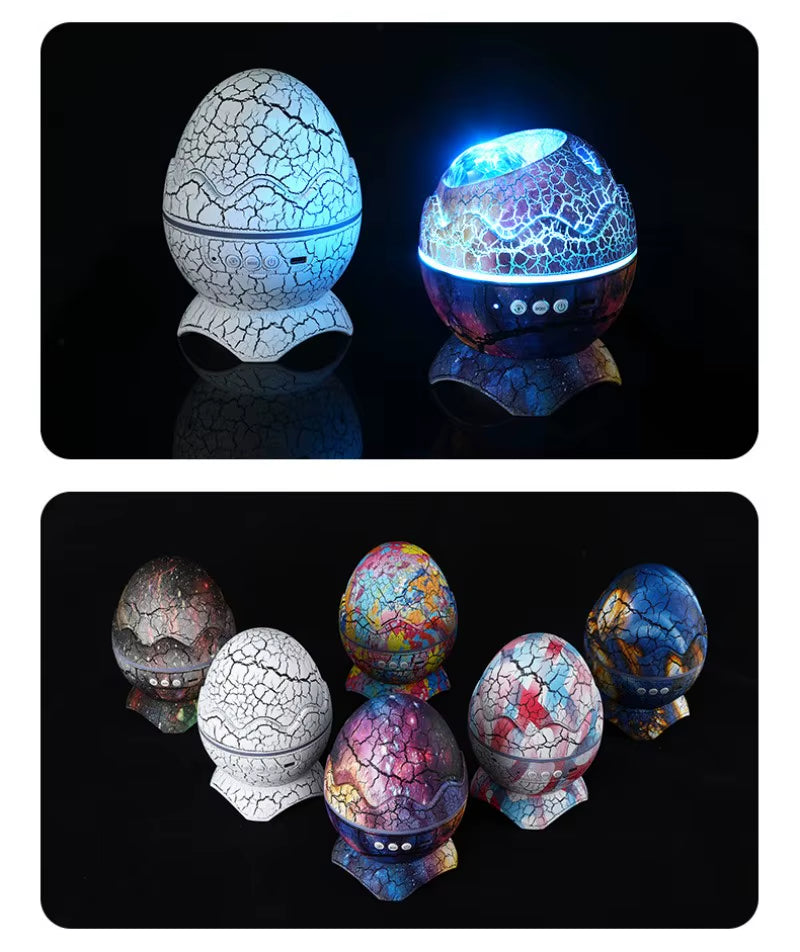 Led Dragon Egg Lamp Dinosaur Eggs Shell Galaxy Starry Projector Bluetooth-Compatible Remote Control Night Lights Children Gift