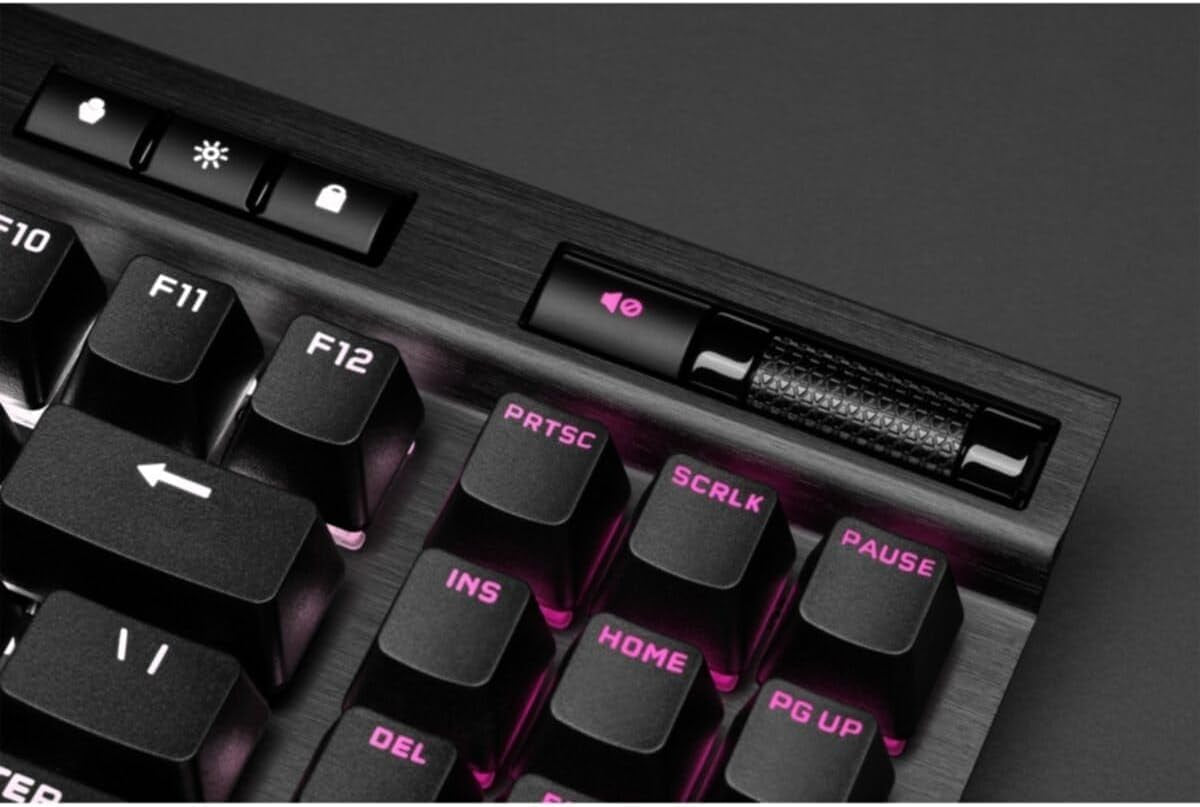 K70 RGB Tenkeyless Mechanical Gaming Keyboard - CHERRY MX SPEED Switches, Aluminum Frame, Per-Key RGB Backlighting, Detachable USB-C Cable